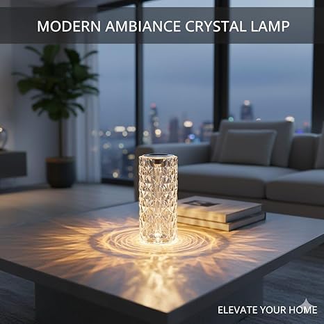 Auralis™ | Geometric Crystal Night Lamp
