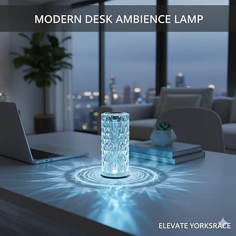 Auralis™ | Geometric Crystal Night Lamp