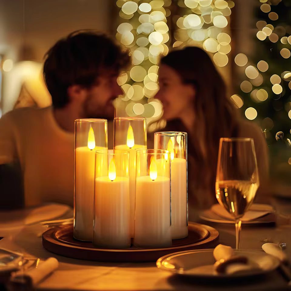 LumeLuxe™ | Acrylic Glass LED Candle