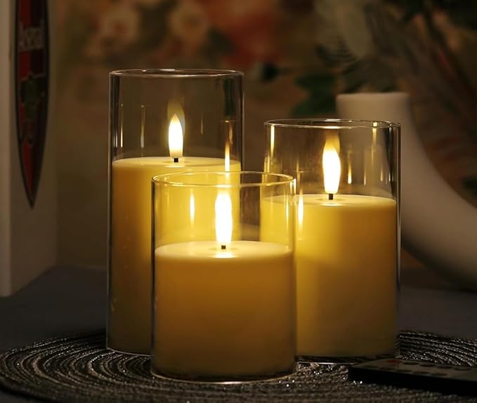 LumeLuxe™ | Acrylic Glass LED Candle